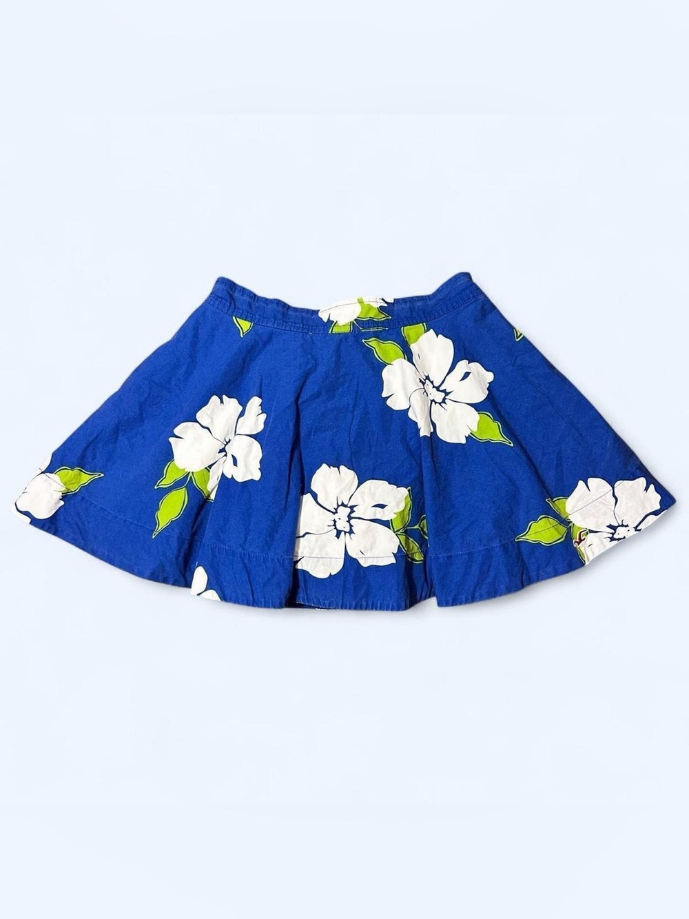 Y2K Blue Floral Mini Skirt by Hollister!